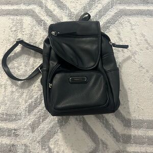 black mini backpack purse